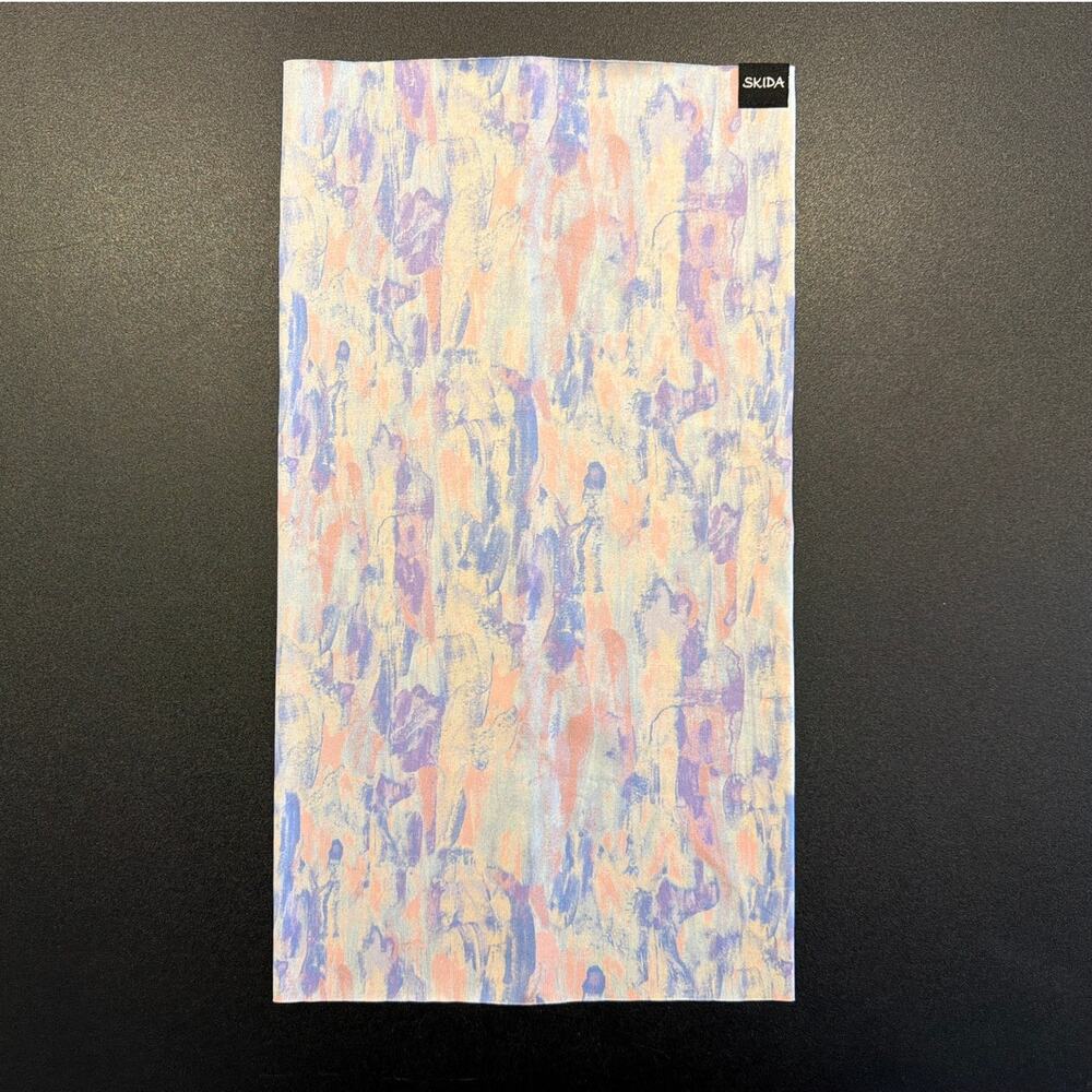 Skida Neck Gaiter Face Covering Pastel Abstract Print Made in USA